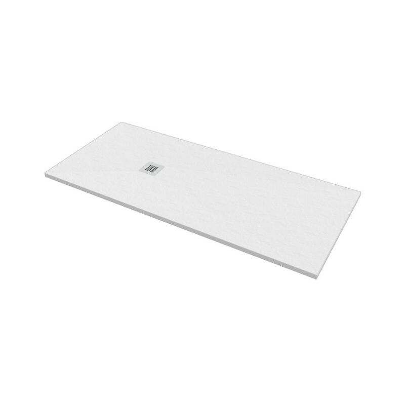 foto del prodotto bagno expert piatto doccia 80x200 h.2 8 in marmo resina effetto pietra bianco