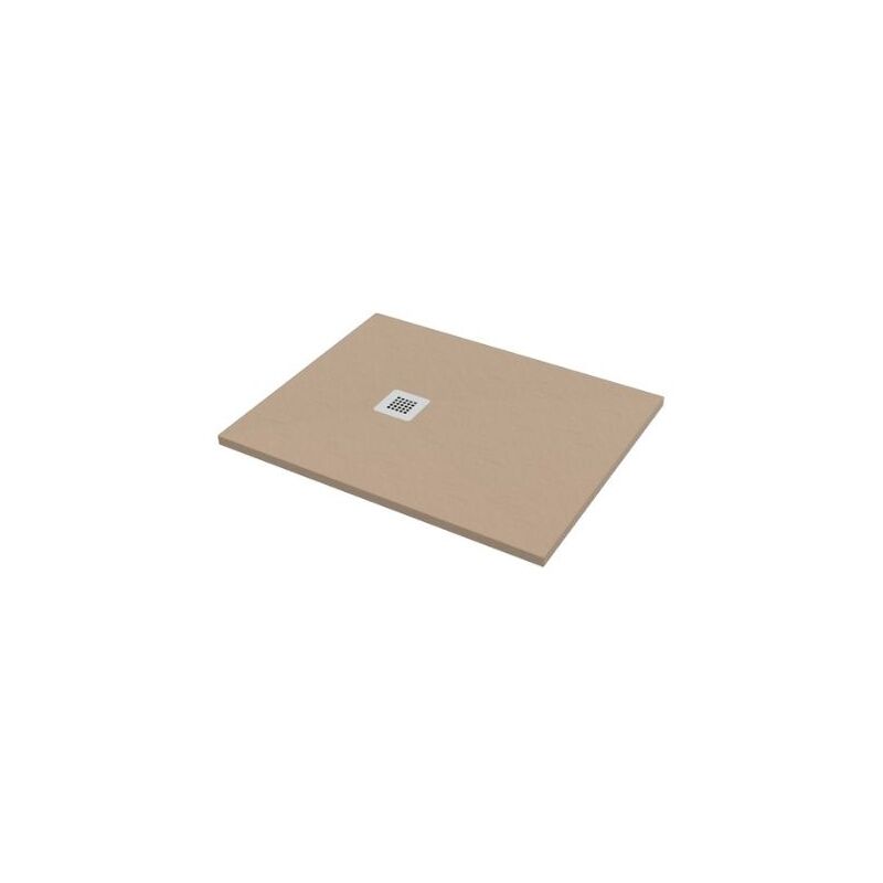 foto del prodotto bagno expert piatto doccia 80x90 h.2 8 in marmo resina effetto pietra sabbia