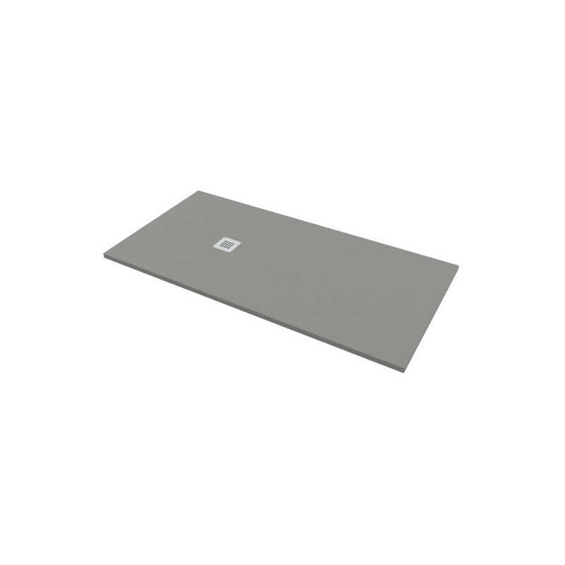 foto del prodotto bagno expert piatto doccia 90x150 h.2 8 in marmo resina effetto pietra grigio