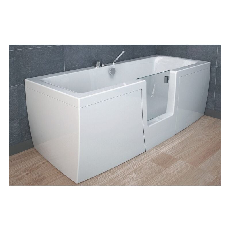 foto del prodotto bagno expert vasca comfort 170x70 con porta centrale trasparente