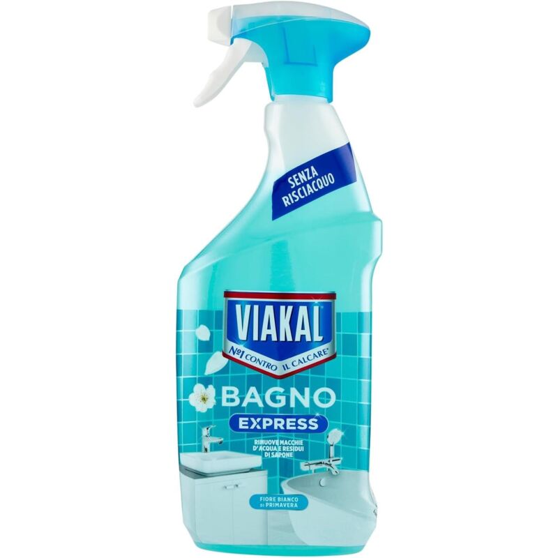 foto del prodotto bagno express fiore bianco di primavera 720 ml senza risciacquo viakal