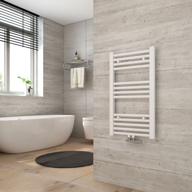 foto del prodotto bagno radiatore asciugamani riscaldamento 700 x 400 mm bianco radiatore asciugamani collegamento centrale scaldasalviette heilmetz