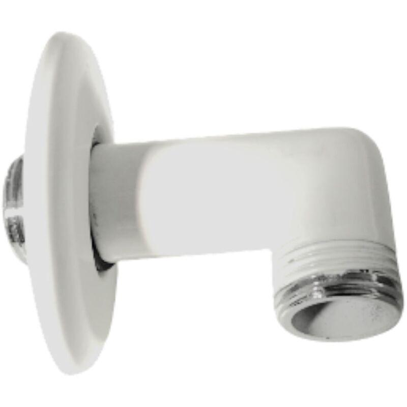 foto del prodotto bagnoclic curva doccia presa acqua bianco lucido da 1 2x1 2