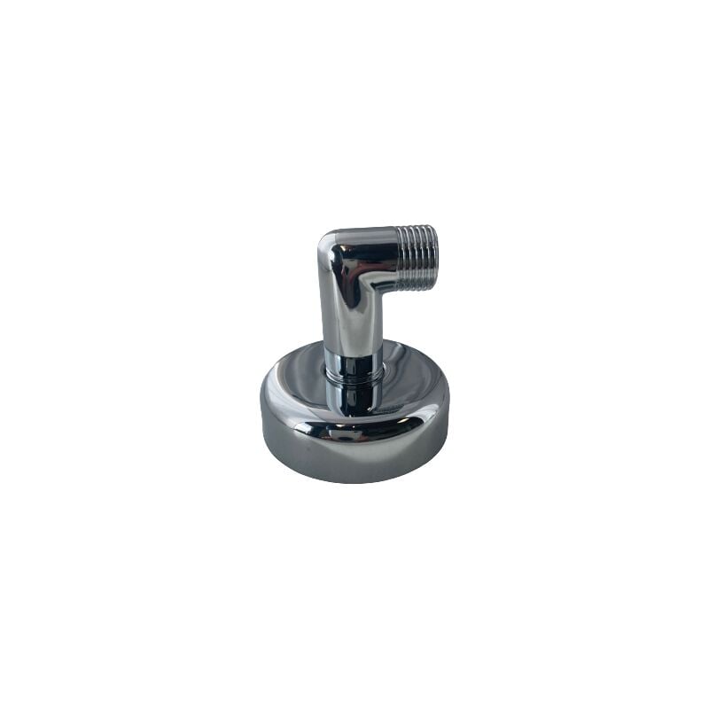 foto del prodotto bagnoclic curva per saliscendi, da 1 2 con rosone da 2 cm, in ottone