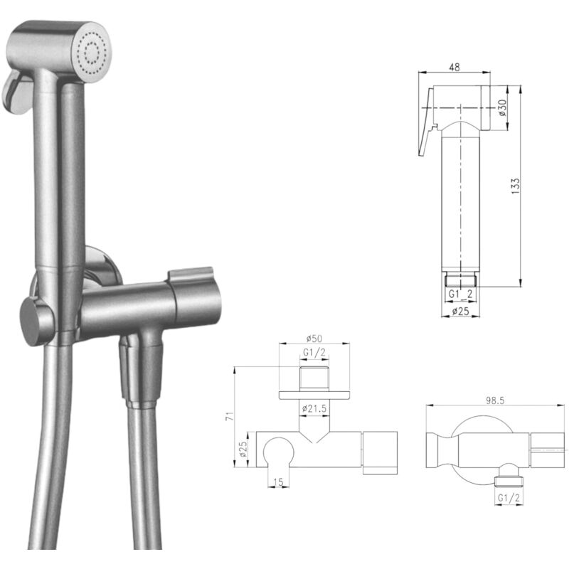 foto del prodotto bagnoclic kit doccetta idroscopino tondo per wc