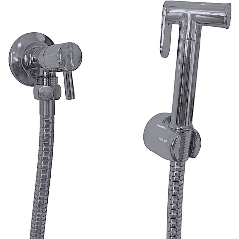 foto del prodotto bagnoclic kit idroscopino doccetta bidet moderno in ottone completo
