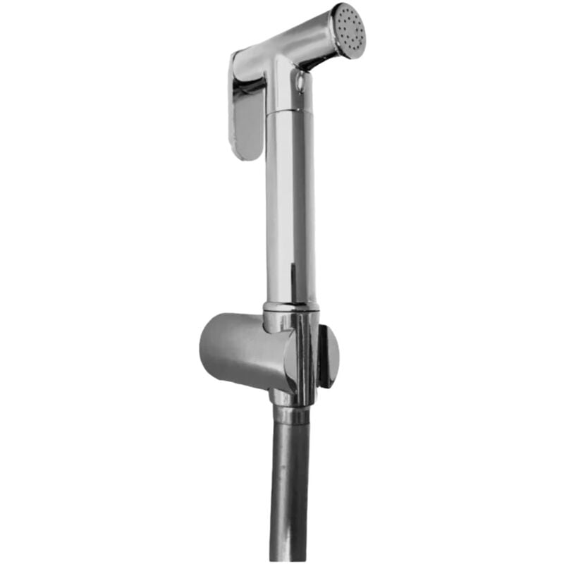 foto del prodotto bagnoclic kit idroscopino doccetta wc con flessibile e supporto, tutto ottone