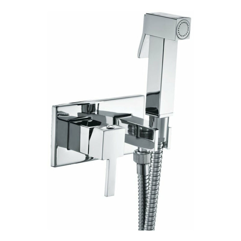 foto del prodotto bagnoclic kit per wc bidet con doccetta ad incasso quadrato