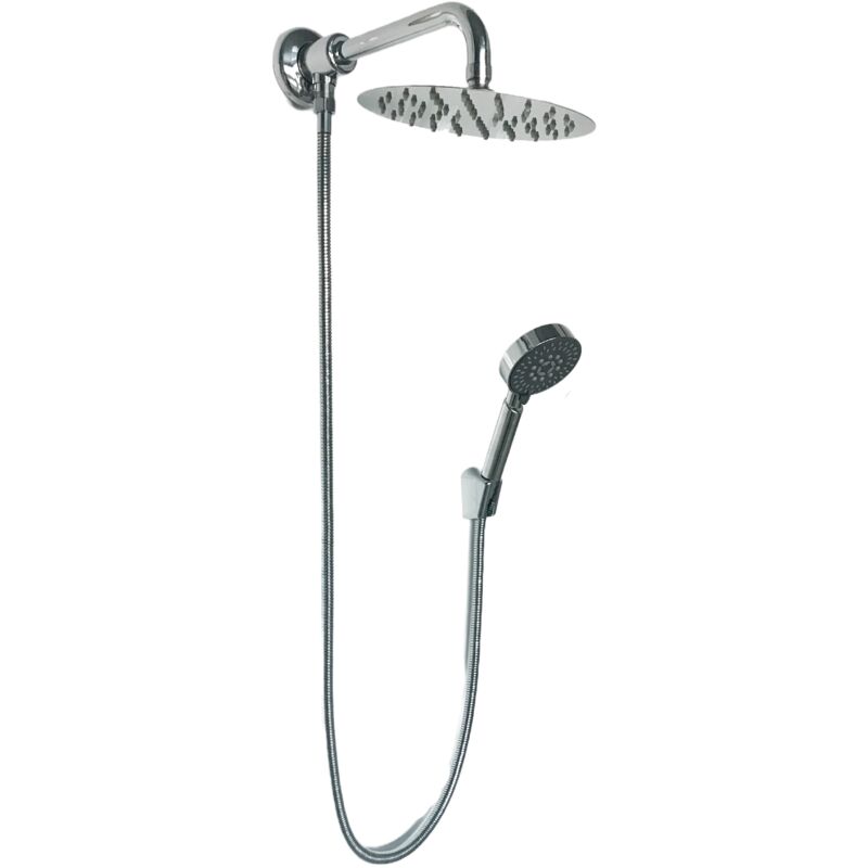 foto del prodotto bagnoclic kit set doccia deviatore con doccetta e soffione e braccio 40 cm