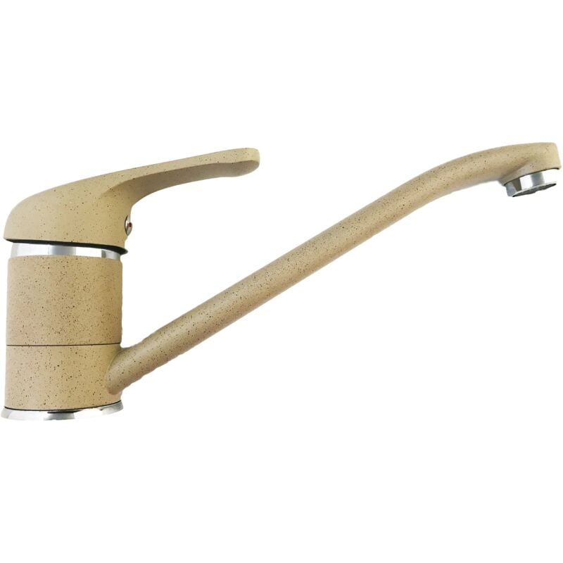 foto del prodotto bagnoclic miscelatore cucina classico granito avena sabbia in ottone pesante