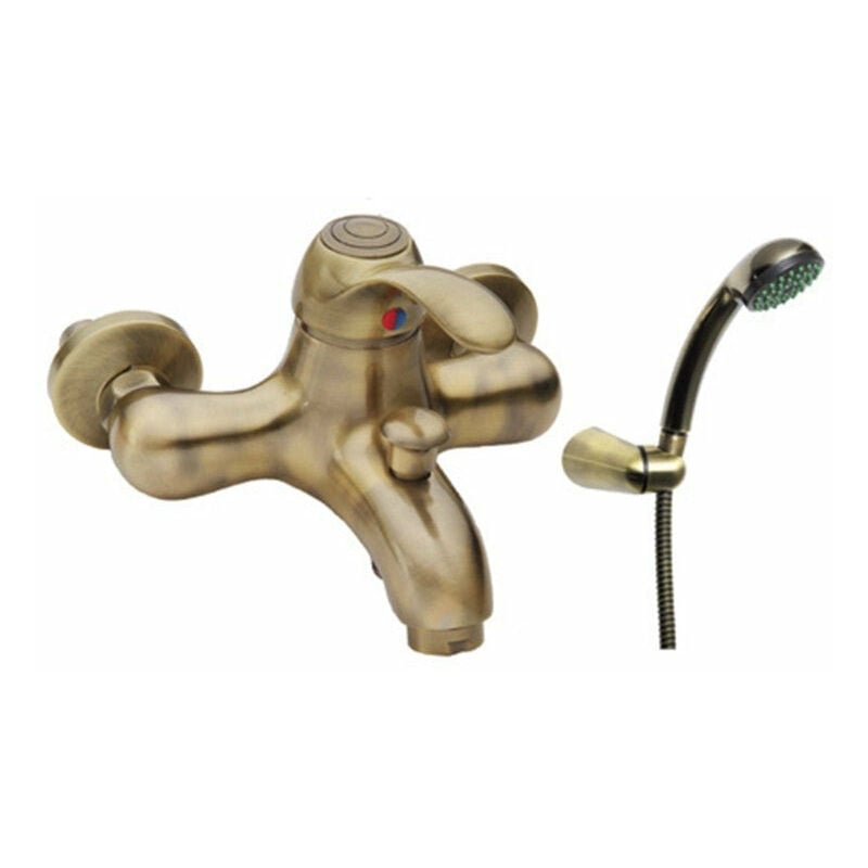 foto del prodotto bagnoclic miscelatore vasca completo bronzato vecchio ottone
