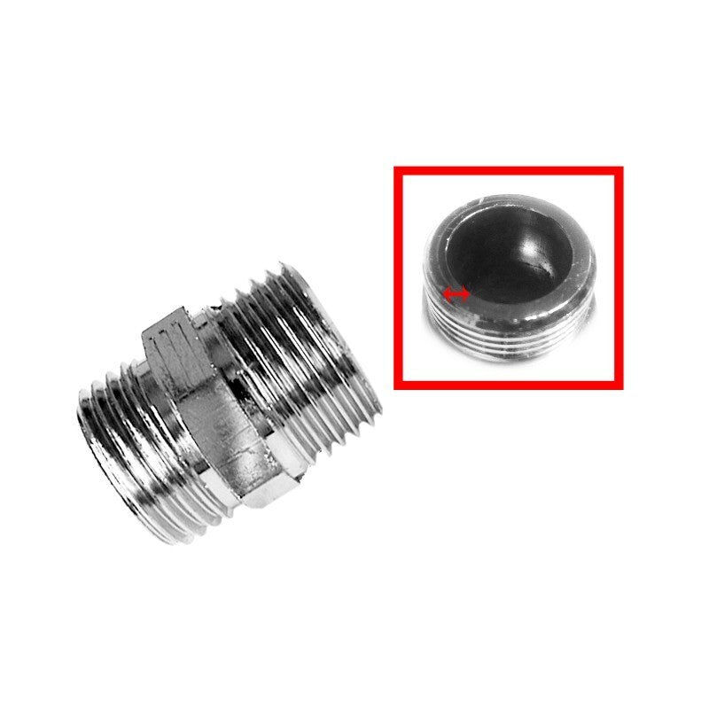 foto del prodotto bagnoclic niplex spessorato, da 3 8 in ottone pesante