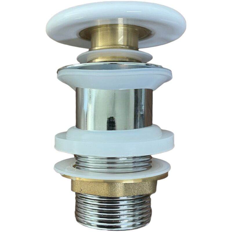 immagine 0 del prodotto bagnoclic piletta click clack da 1 1 4 senza troppo pieno, e tappo in ceramica