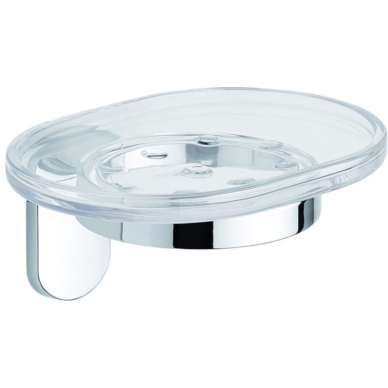 foto del prodotto bagnoclic porta sapone acciaio cromato e abs