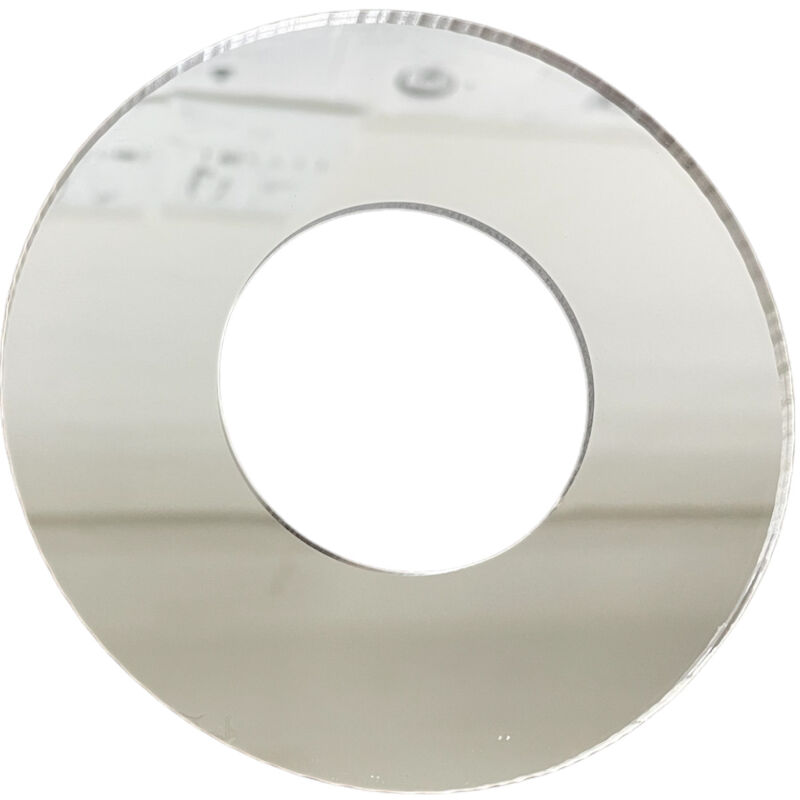 foto del prodotto bagnoclic ricambio piastra rosone cromato, diametro esterno 11,6 cm, interno 5,1