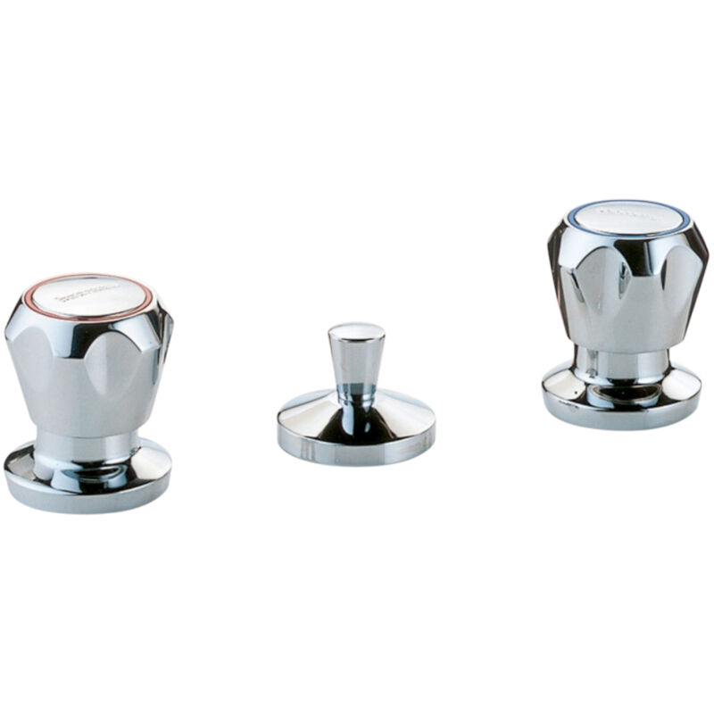 foto del prodotto bagnoclic rubinetto batteria completa bidet 3 fori con piletta
