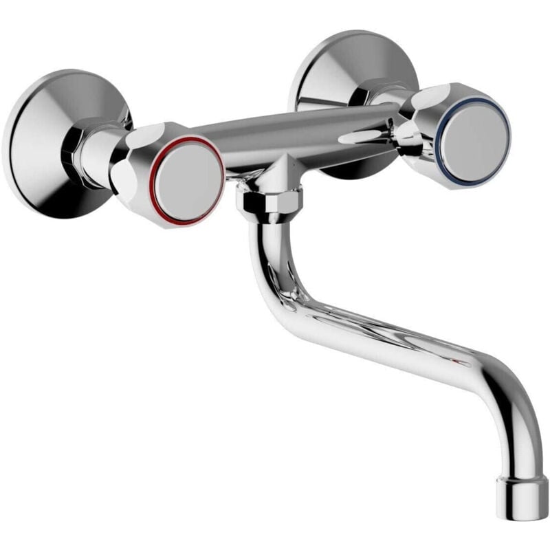 foto del prodotto bagnoclic rubinetto lavello lavanderia cucina a parete regolabile universale