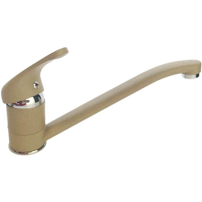 foto del prodotto bagnoclic rubinetto miscelatore cucina classico, sabbia granito in ottone pesante completo