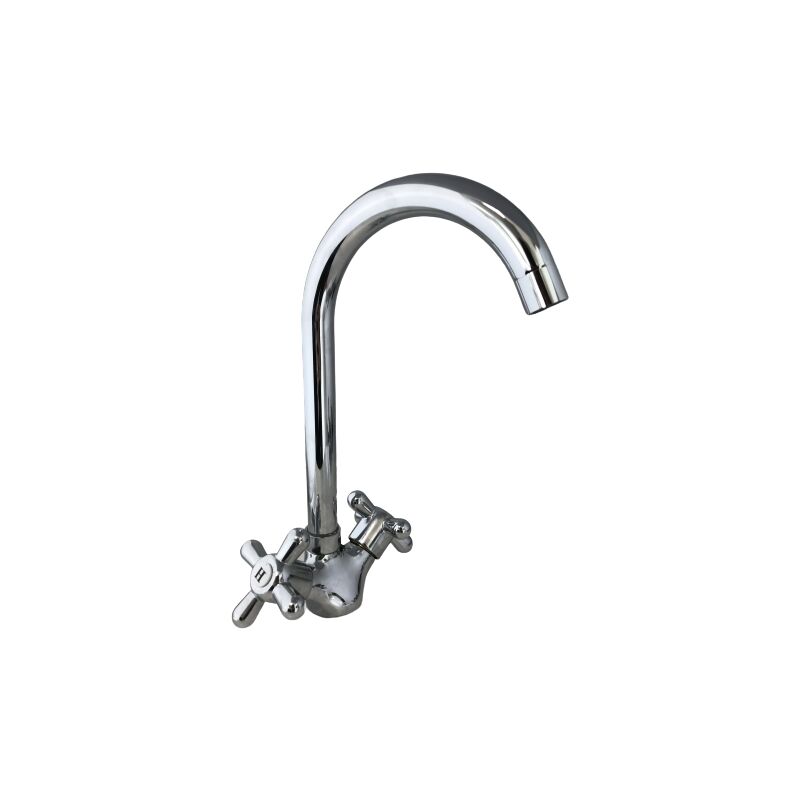 foto del prodotto bagnoclic rubinetto per cucina o bagno con maniglie a stella stile retr vintage