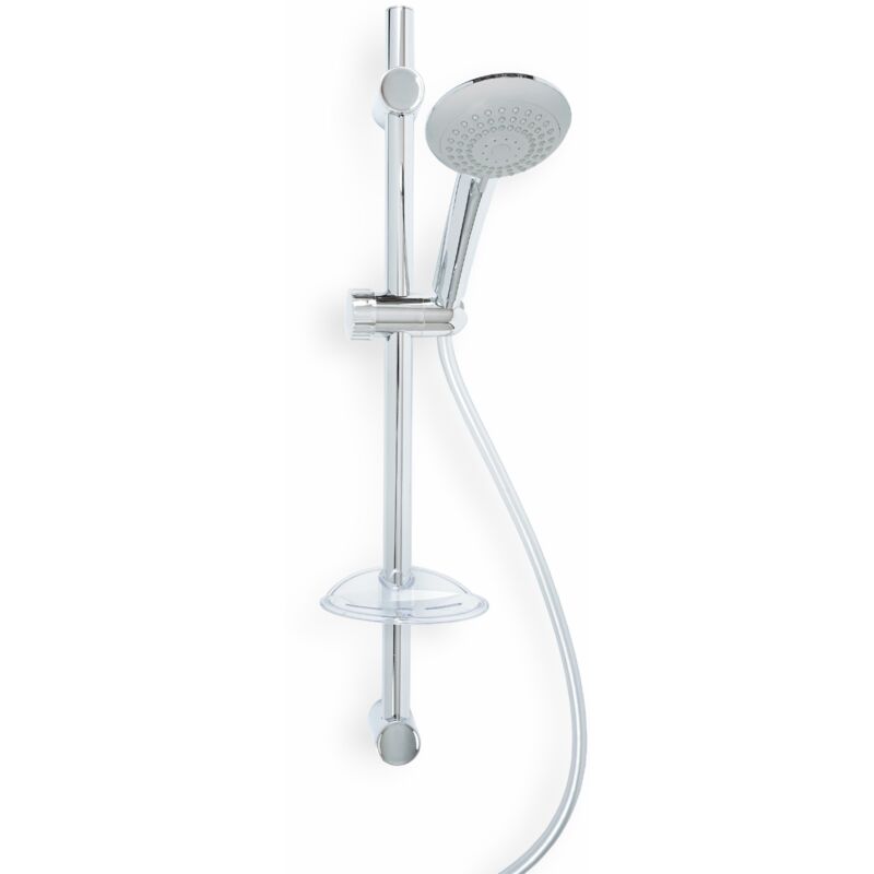 foto del prodotto bagnoclic saliscendi completo con doccia multigetto regolabile con 3 getti