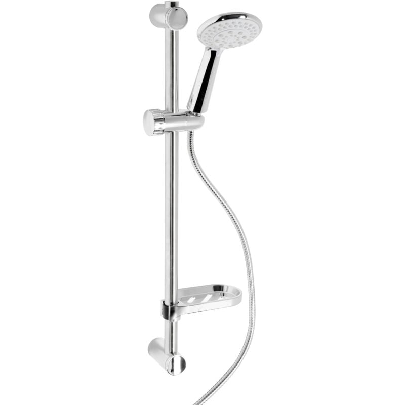 foto del prodotto bagnoclic saliscendi completo con doccia multigetto regolabile con 5 getti