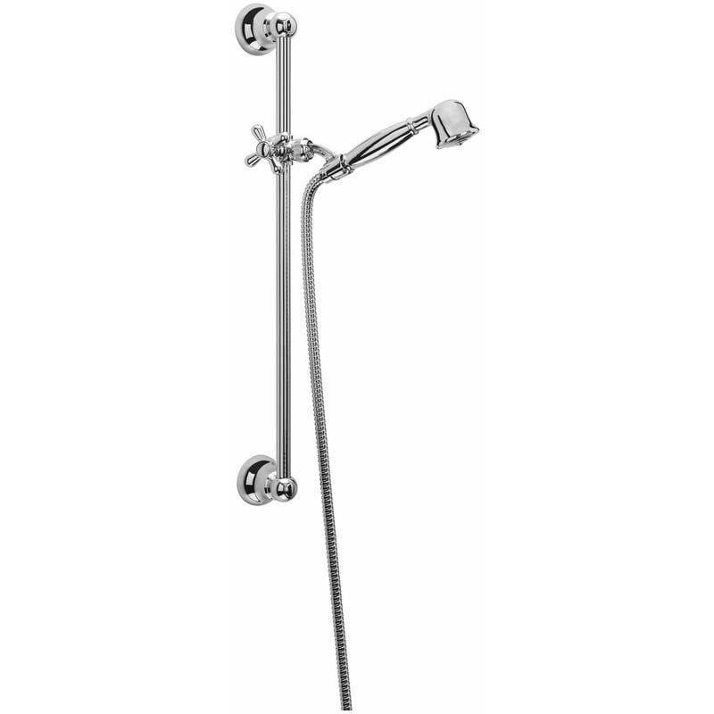 foto del prodotto bagnoclic saliscendi in ottone vintage cromato completo