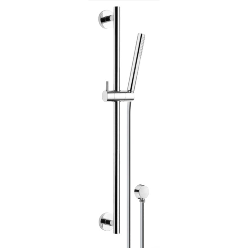 foto del prodotto bagnoclic saliscendi tutto in ottone con doccetta,flessibile cm 150 e presa acqua in ottone