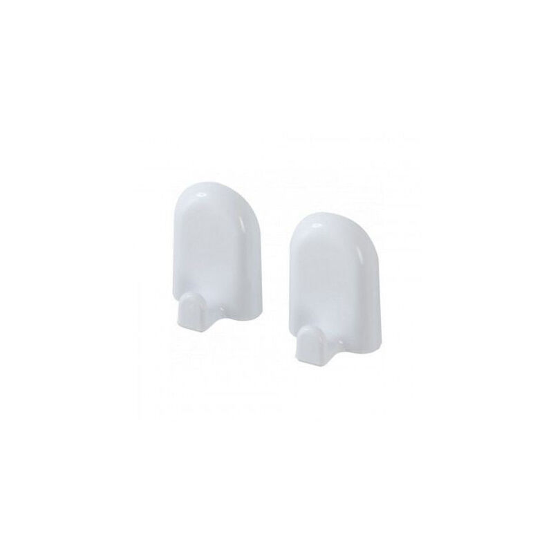 foto del prodotto bagnoclic set 2 appendini ganci in abs bianco accappatoio accessori bagno