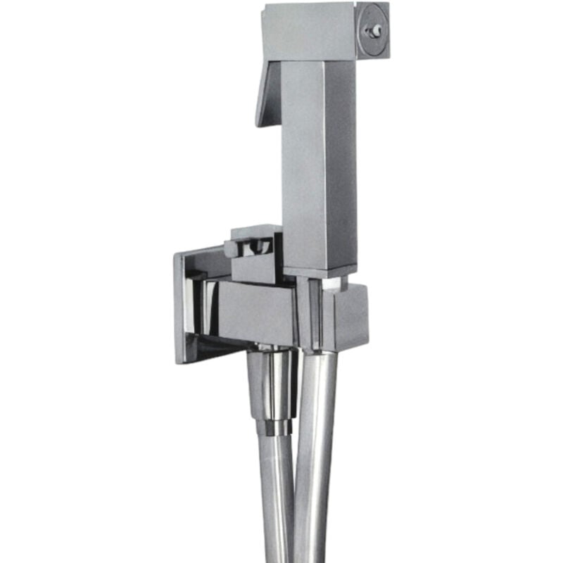 foto del prodotto bagnoclic set doccetta wc con rubinetto di chiusura, tutto quadrato