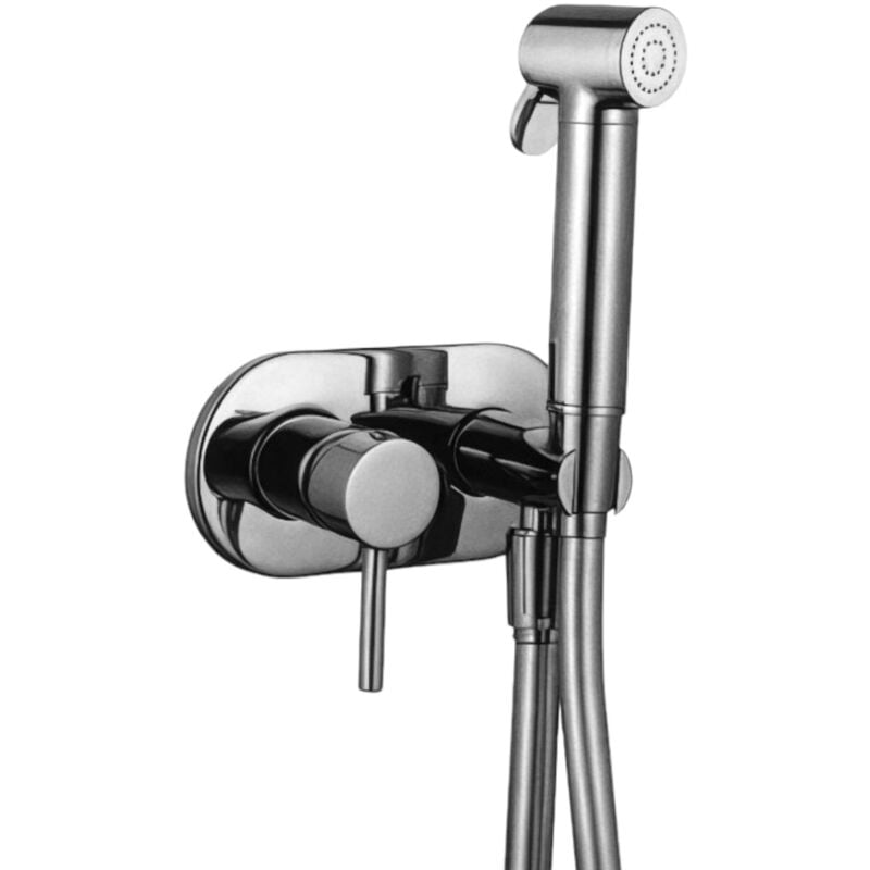 foto del prodotto bagnoclic set miscelatore ad incasso tondo con doccetta wc