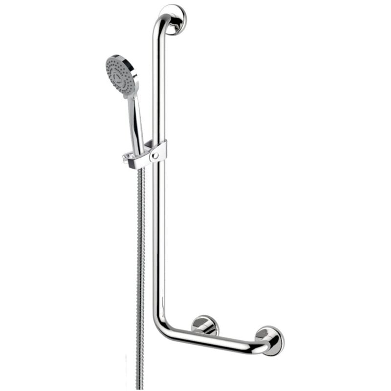 foto del prodotto bagnoclic set saliscendi doccia con maniglione, completo
