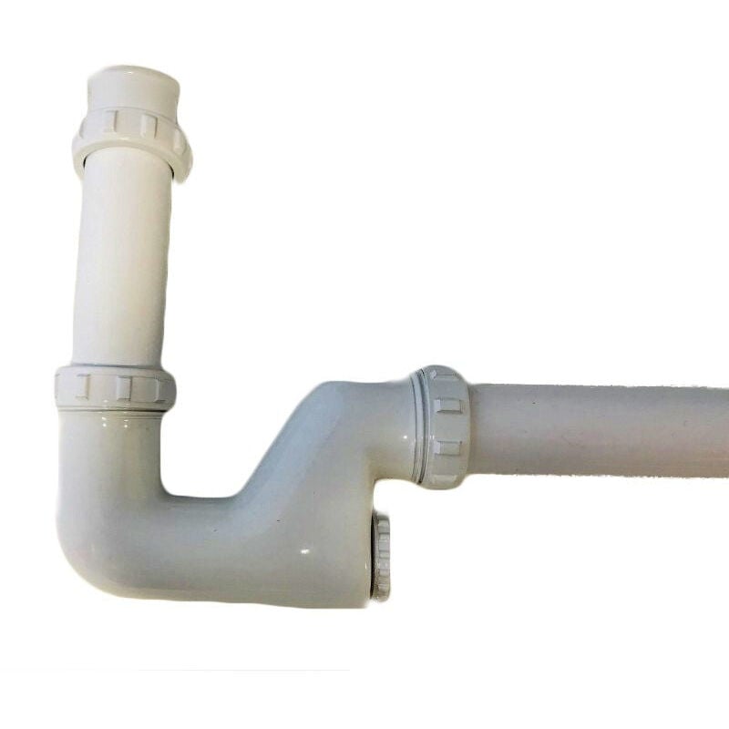 foto del prodotto bagnoclic sifone lavabo bidet per lavabo a k da 1 pollice, bianco completo