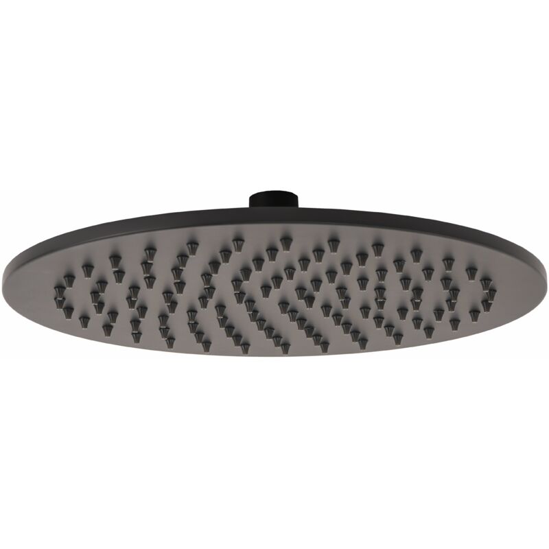 foto del prodotto bagnoclic soffione tondo nero opaco da 25cm