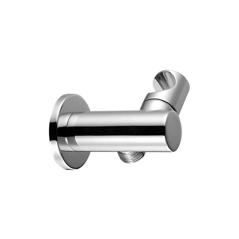foto del prodotto bagnoclic supporto per doccia con presa acqua integrata, stile tondo in ottone pesante