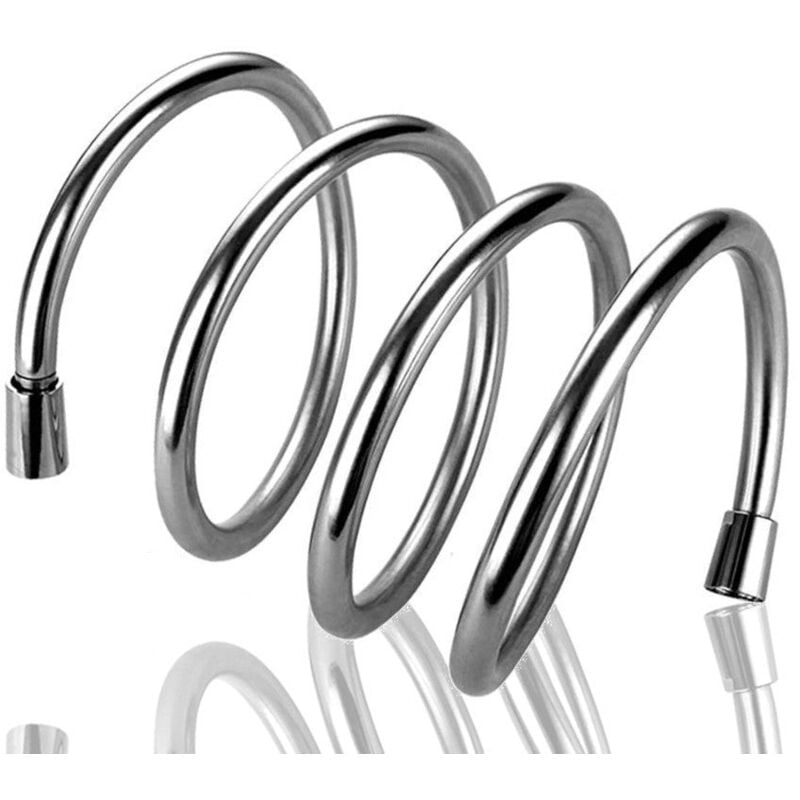 immagine 0 del prodotto bagnoclic tubo flessibile per doccia argento liscio in pvc, lungo 150 cm