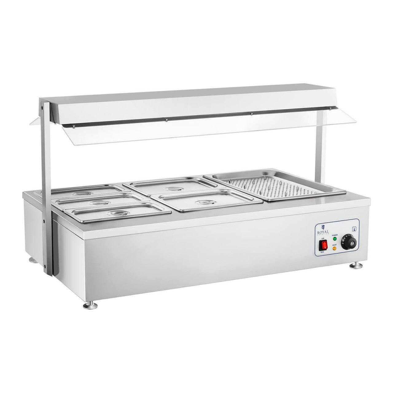foto del prodotto bagnomaria 1700 watt 6 bacinelle gn con vano carne 14 0000561