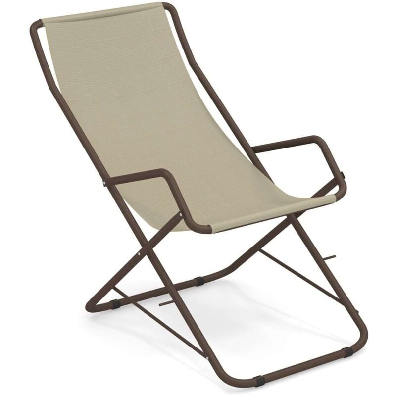 foto del prodotto bahama sdraio marrone d india textilene beige 5154