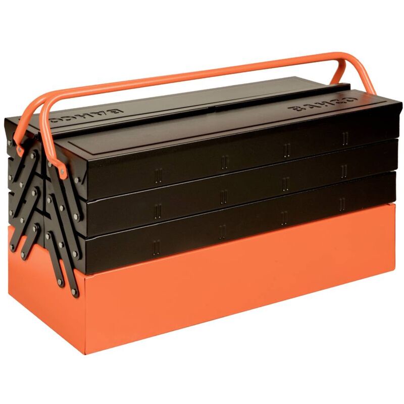 foto del prodotto bahco 1497mbf750 cassetta porta utensili senza contenuto metallo nero arancio