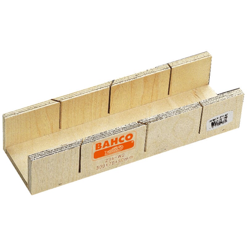 foto del prodotto bahco 234 w3 box de mitra de legno lamellare 300 65 70 mm tagli precisi 45 , 90 e 135 utensile manuale robusto utensile manuale