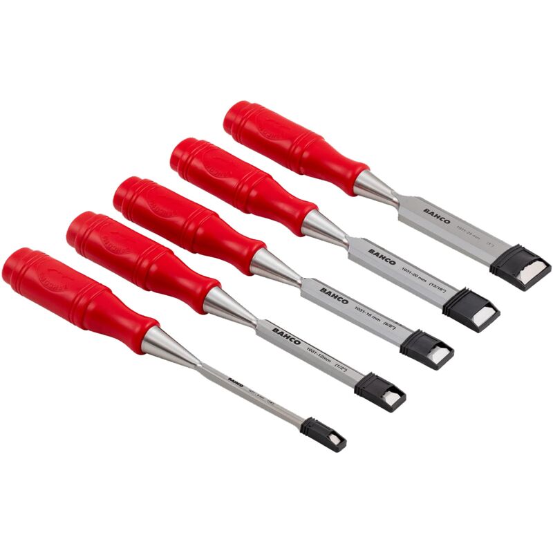 foto del prodotto bahco gioco dello scalpello 6 12 16 20 25, rosso