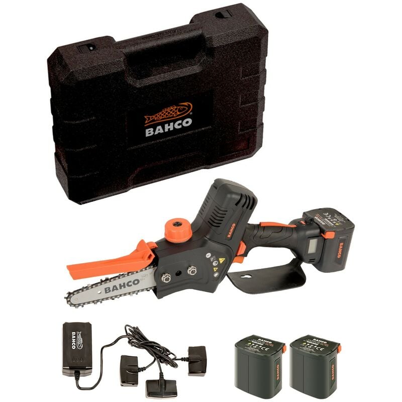 foto del prodotto bahco motosega a batteria bcl15ib 3 x 4,2 ah caricabatterie valigetta 