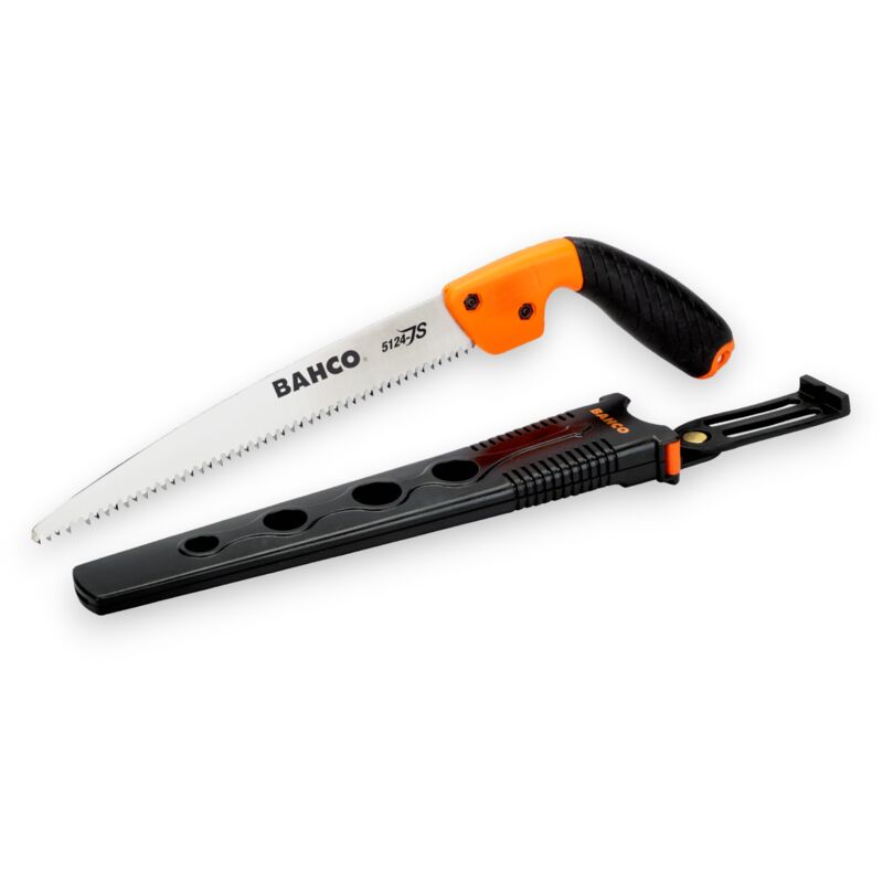 foto del prodotto bahco segaccio manuale per potatura lama 28 cm con fodero rigido 5124 jsh