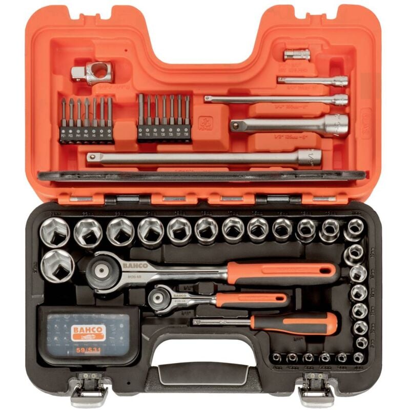 foto del prodotto bahco sw79 kit inserti a bussola impact 1 2, 1 4