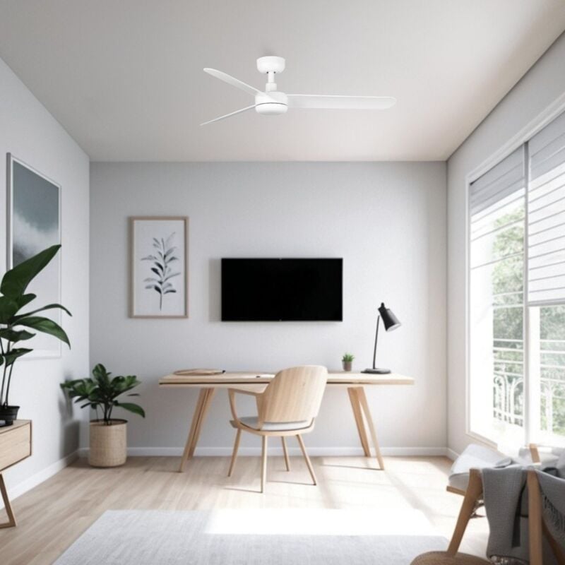 foto del prodotto baires ventilatore da soffitto bianco 120 cm