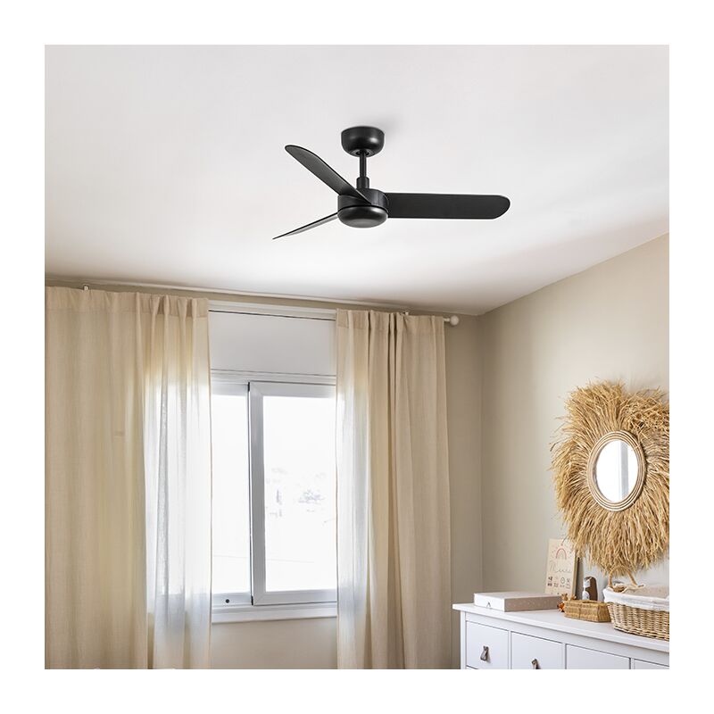 foto del prodotto baires ventilatore nero 90cm wifi ventyly