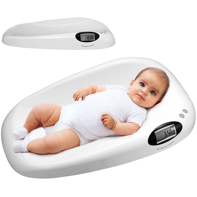 foto del prodotto bakaji bilancia bambini neonati digitale pesa neonato peso massimo 20kg funzione tara