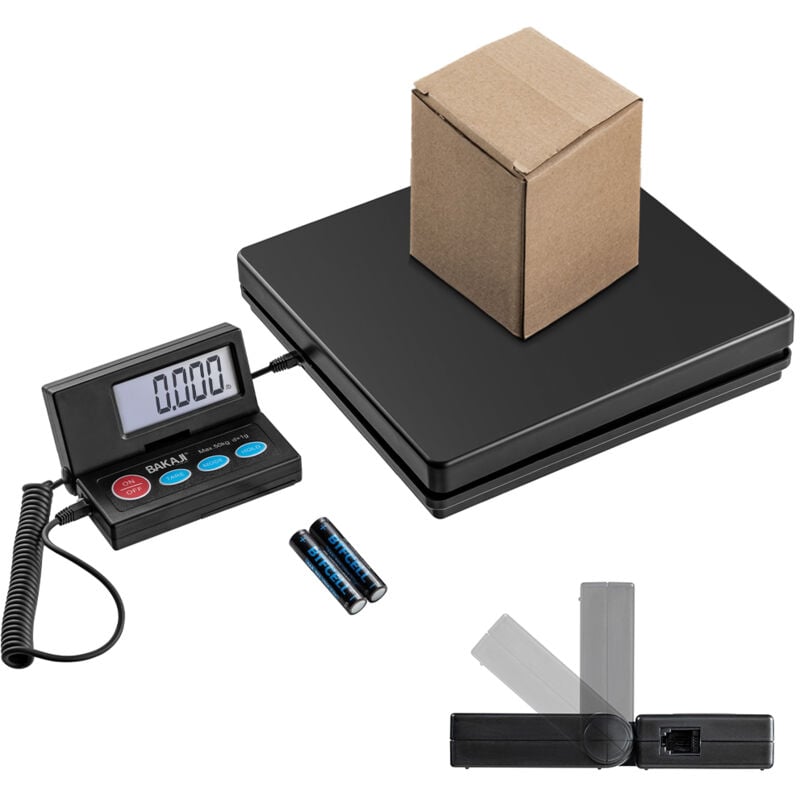 foto del prodotto bakaji bilancia pesapacchi digitale 50 kg per pacchi express postali con display lcd