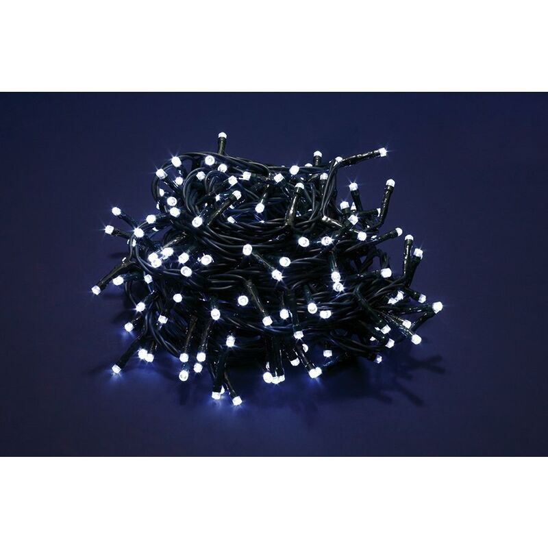 foto del prodotto bakaji luci di natale led a luce calda fredda bianca da esterno interno addobbi albero temperatura di colore luce bianca numero led 2000