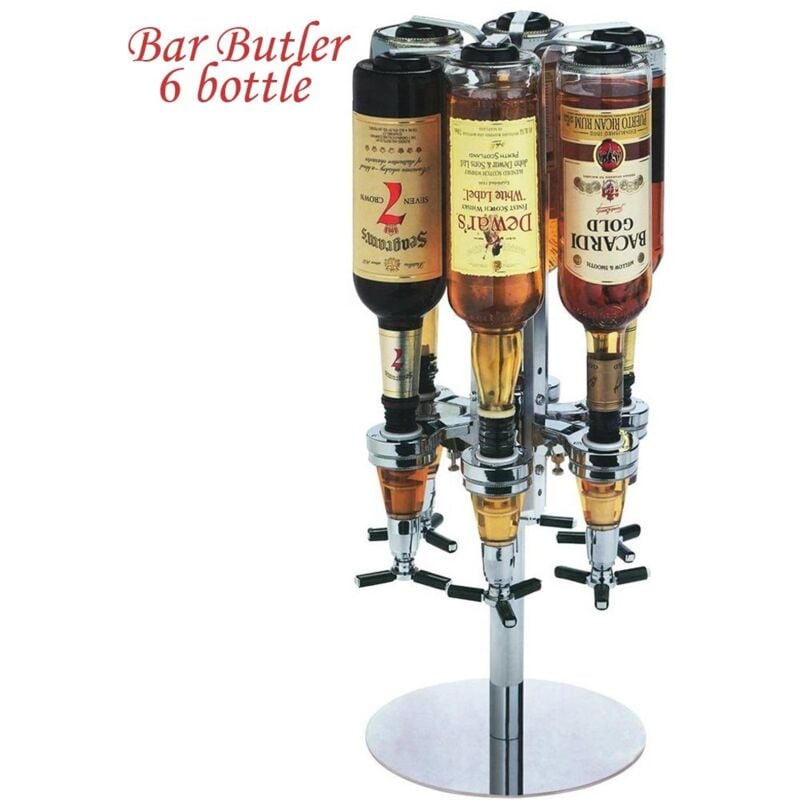 foto del prodotto bakaji portabottiglie spillatore dosatore tavolo tavola birra bevande alcolici 6 posti