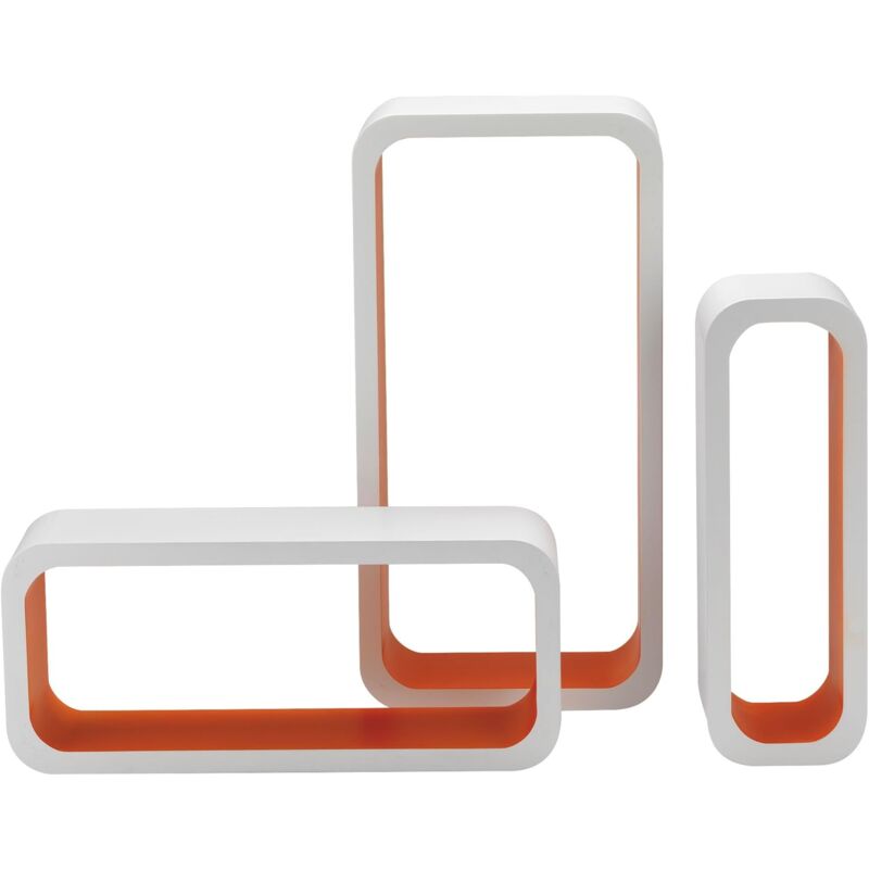 foto del prodotto bakaji set 3 pz mensole cm 10x10x30 cm 15x10x35 cm 20x10x40 